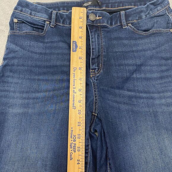Vera Wang Jeans Womens 14 Blue Skinny Dark Wash Mid Rise Simply Vera Denim - Picture 5 of 11